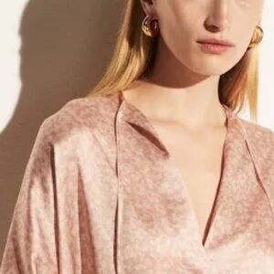 Vince pink silk blouse